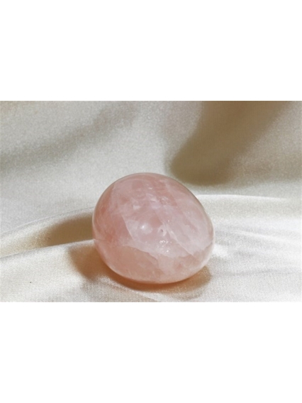 Pembe Kuvars Kaya Parçası / Sabun Şeklinde Dekoratif Obje