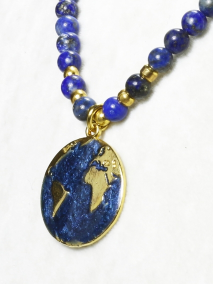 Doğanın Kalbinden Yosunlu Akik Taşı Kolye | Gerçek Altın Kaplama