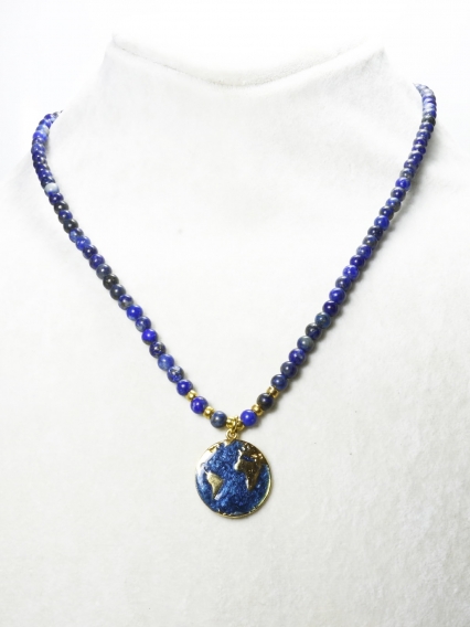 Doğanın Kalbinden Yosunlu Akik Taşı Kolye | Gerçek Altın Kaplama