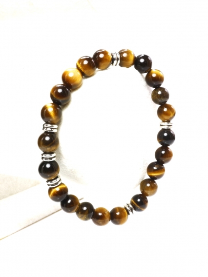 Kaplan Gözü Doğal Taş Erkek Bileklik