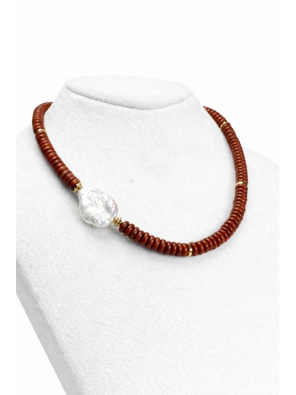 Doğanın Sıcaklığıyla Şıklığın Buluştuğu Nokta: Jasper & Apatit Doğal Taş Kolye