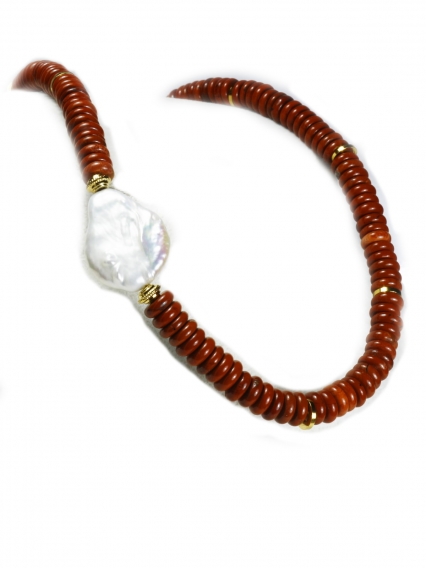 Doğanın Sıcaklığıyla Şıklığın Buluştuğu Nokta: Jasper & Apatit Doğal Taş Kolye