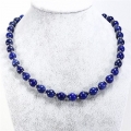Lapis Lazuli - Hematit Doğal Taş Kolye