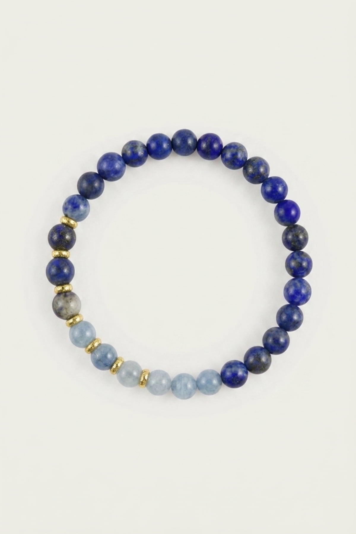 Lapis Lazuli Akuamarin Doğal Taş Bileklik