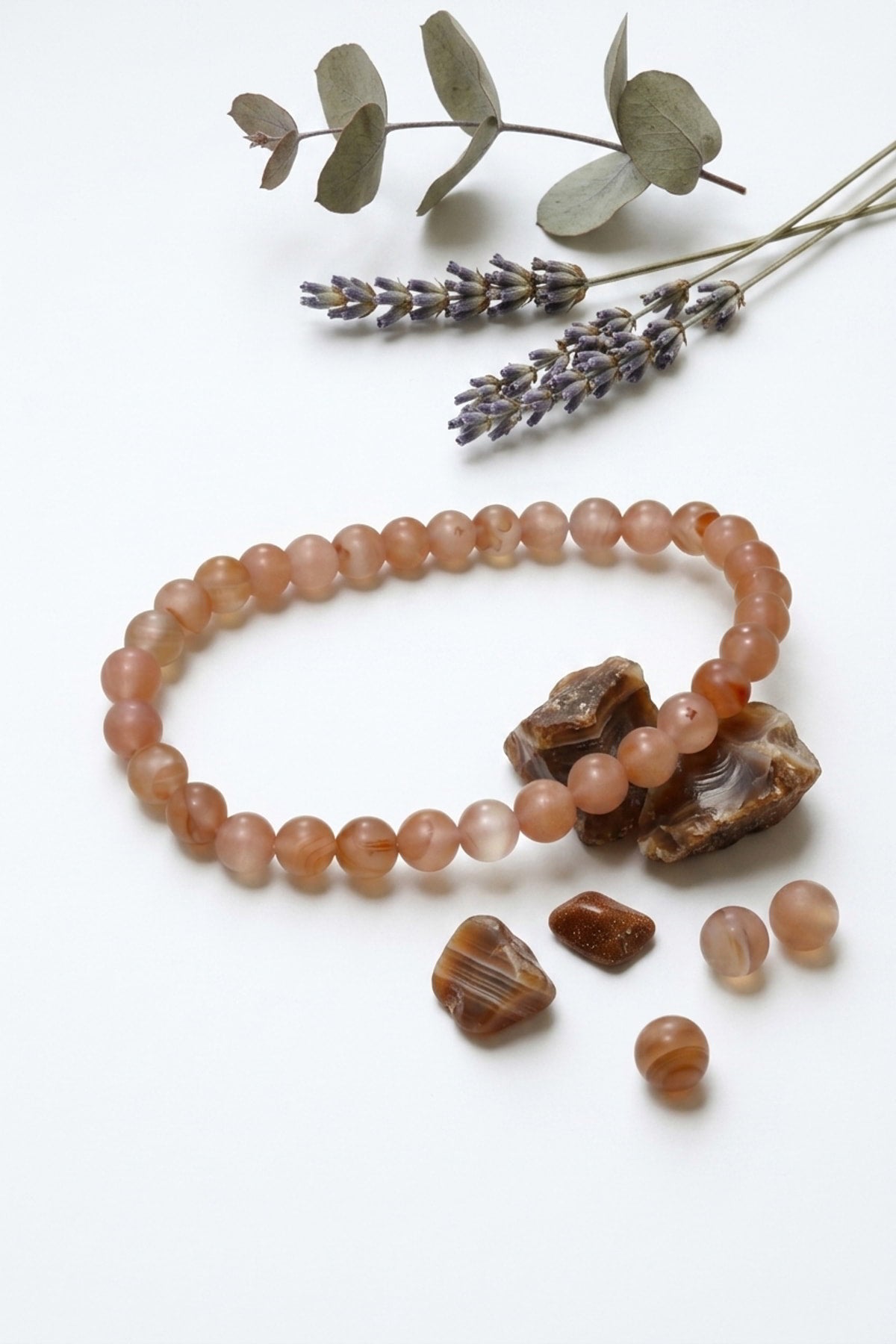 Hakiki Yemen Akik Bileklik - 4 mm İnce Küre Kesim