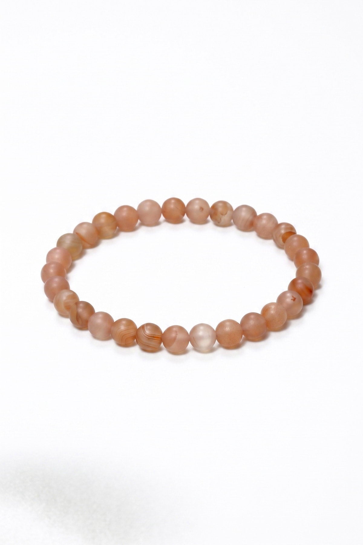 Hakiki Yemen Akik Bileklik - 4 mm İnce Küre Kesim