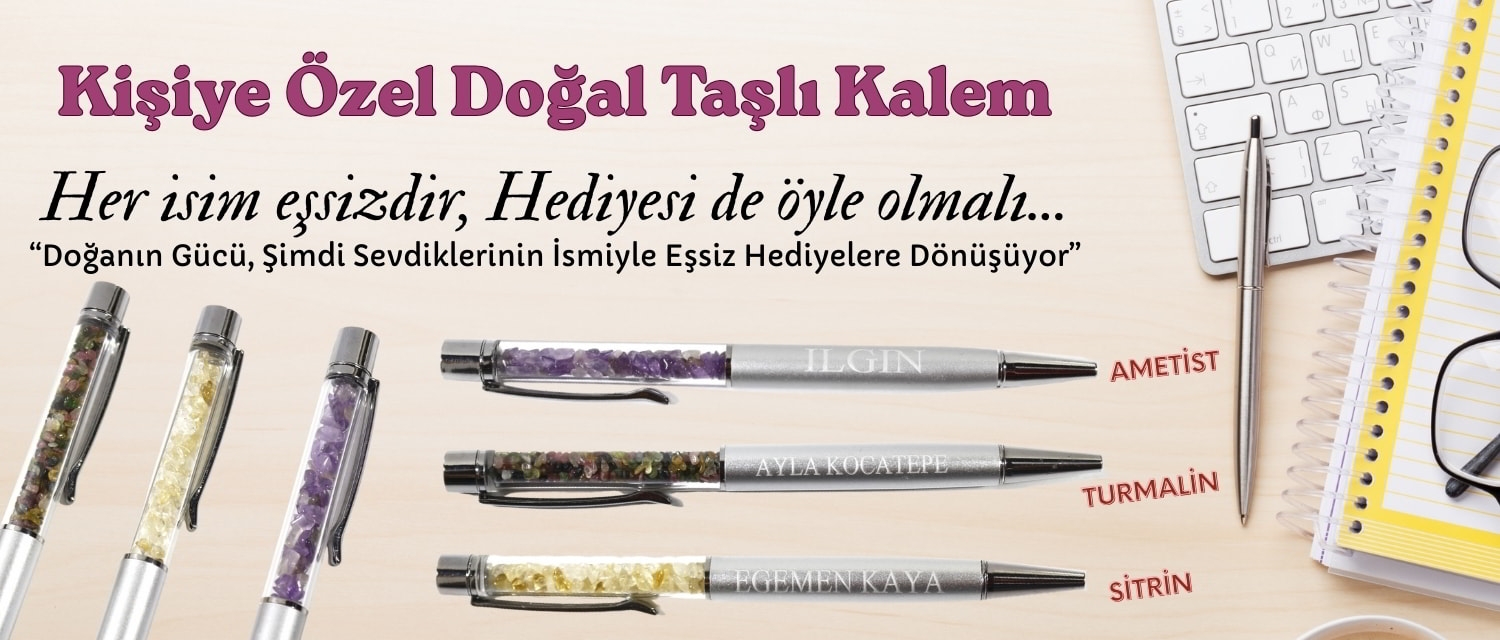 DOĞAL TAŞLI KALEM